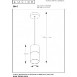 Lampa wisząca Zino - Szkło dymione, mosiądz | Lucide