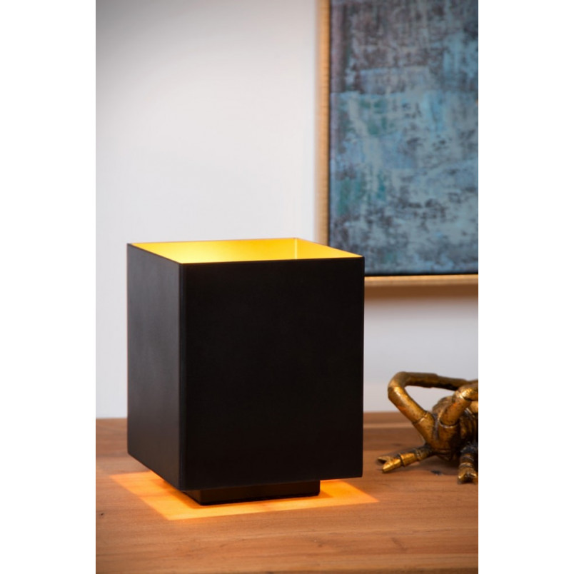 Lampa stołowa Suzy Square czarna | Minimalistyczny design Lucide