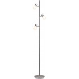 Lampa podłogowa Lea LED - szklana, chrom - Brilliant