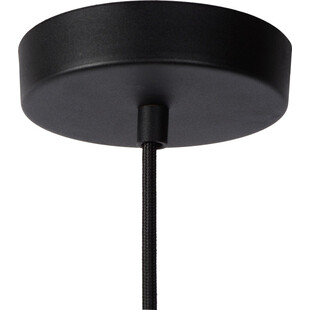 Lampa wisząca Lionel czarna | Lucide - Loftowa tuba E27