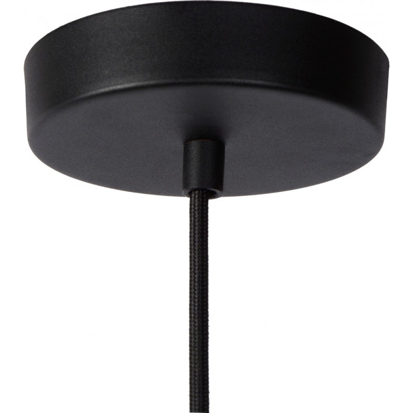 Lampa wisząca Lionel czarna | Lucide - Loftowa tuba E27
