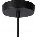 Lampa wisząca Lionel czarna | Lucide - Loftowa tuba E27