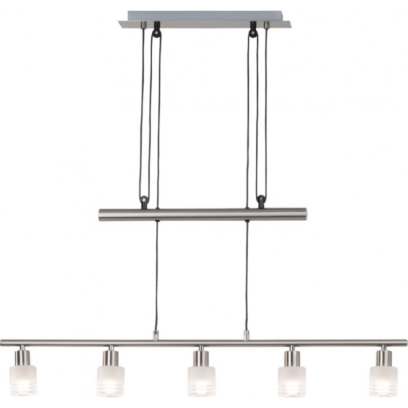 Lampa wisząca LED Lea V - Chrom/Szkło | Brilliant