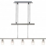 Lampa wisząca LED Lea V - Chrom/Szkło | Brilliant