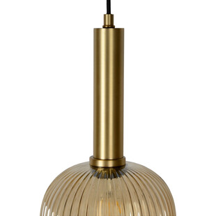 Lampa Wisząca Lucide Maloto | Szkło Bursztynowe, Mosiądz - Kup Teraz!