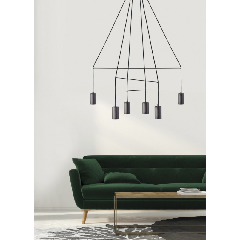 Lampa Sufitowa Imbria VI 135cm Czarna | Nowodvorski