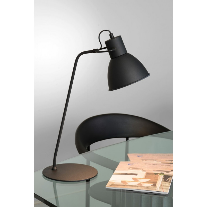 Lampa biurkowa loft Shadi czarna | Lucide - Kup teraz!
