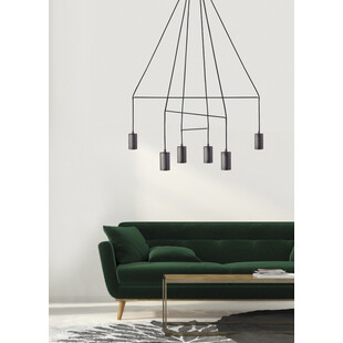 Lampa sufitowa Imbria VI 120cm czarna | Nowodvorski