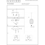 Lampa Wisząca Mosiężna Lucide Wolfram 32cm | Sklep Lamp