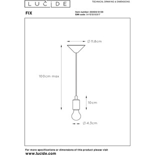 Lampa wisząca czarna Lucide - Styl i funkcjonalność