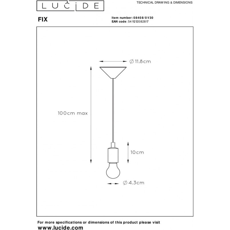 Lampa wisząca czarna Lucide - Styl i funkcjonalność