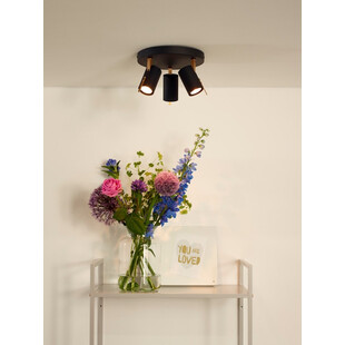 Reflektor sufitowy LED czarny Grony III - Lucide | Sklep