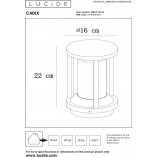Lampa Ogrodowa Cadix Czarna | Lucide - Stwórz Przytulny Ogród