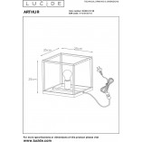 Lampa stołowa Loft Arthur czarna - Lucide | Sklep z Lampami