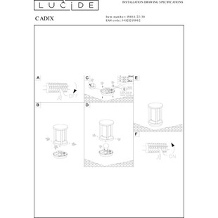 Lampa Ogrodowa Cadix Czarna | Lucide - Stwórz Przytulny Ogród