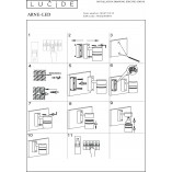 Kinkiet zewnętrzny Arne LED - nowoczesny design | Lucide