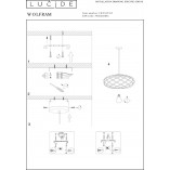 Lampa Wisząca Mosiądz Lucide Wolfram | Elegancki Design
