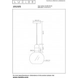 Lampa Wisząca Julius | Szkło Dymione | Lucide | Kup Teraz