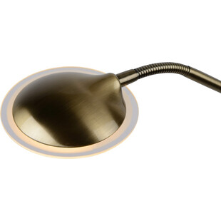Lampa podłogowa LED Lucide Champion - Brązowa, Retro