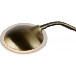 Lampa podłogowa LED Lucide Champion - Brązowa, Retro