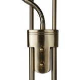 Lampa podłogowa LED Lucide Champion - Brązowa, Retro