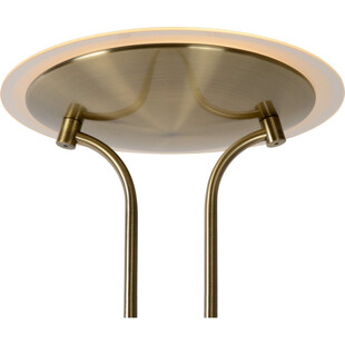 Lampa podłogowa LED Lucide Champion - Brązowa, Retro