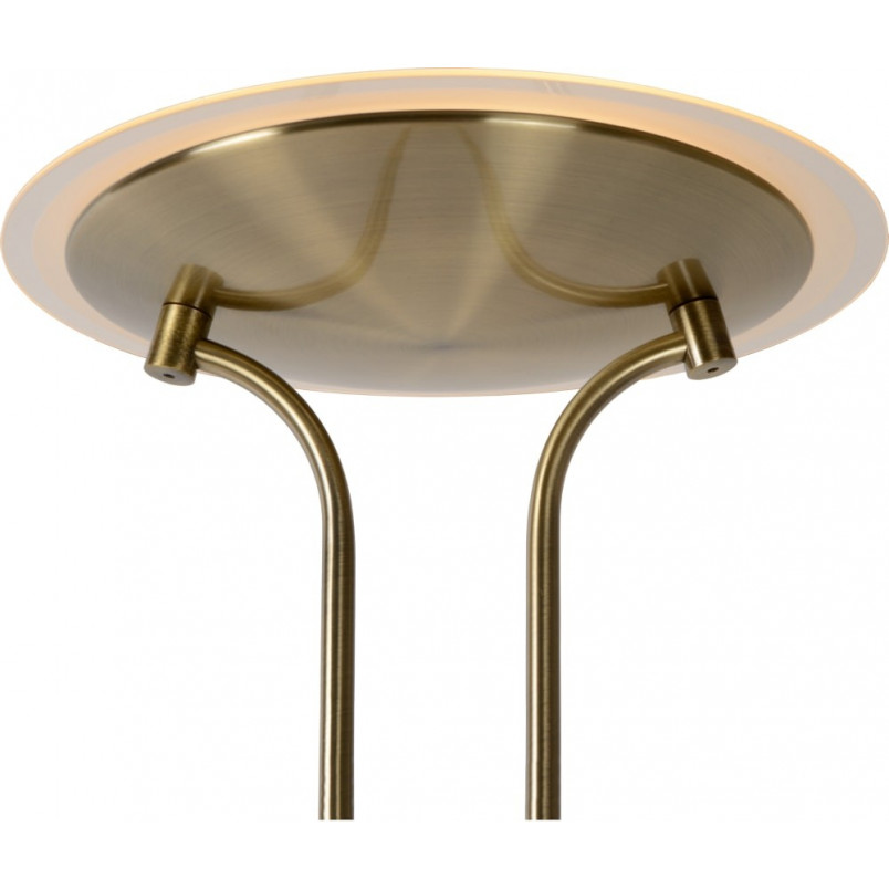 Lampa podłogowa LED Lucide Champion - Brązowa, Retro