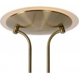 Lampa podłogowa LED Lucide Champion - Brązowa, Retro