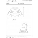 Lampa podtynkowa Embed czarna - nowoczesny design | Lucide