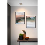 Lampa podtynkowa Embed kwadratowa czarna | Lucide