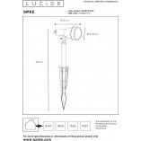 Lampa OGRODOWA LED Spike Czarna | Lucide - Oświetlenie