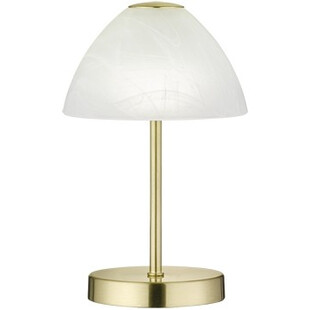Lampa stołowa Queen biało-mosiężna | Reality - Elegancja i styl