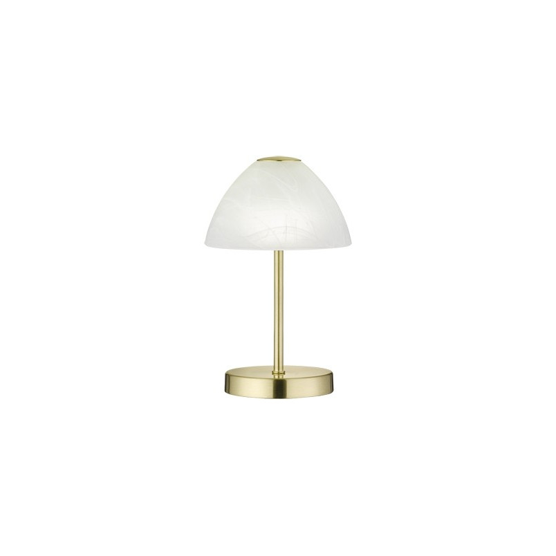 Lampa stołowa Queen biało-mosiężna | Reality - Elegancja i styl