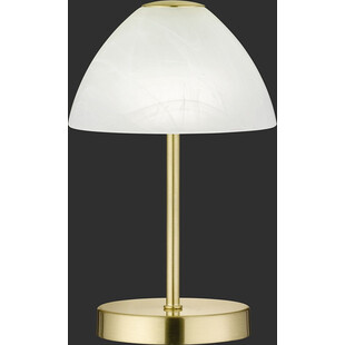 Lampa stołowa Queen biało-mosiężna | Reality - Elegancja i styl