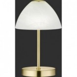 Lampa stołowa Queen biało-mosiężna | Reality - Elegancja i styl