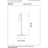 Lampa biurkowa LED Philon czarna | Lucide - Minimalistyczny Design
