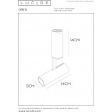 Plafon Greg LED czarny | Minimalistyczny reflektor sufitowy Lucide