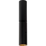 Plafon Greg LED czarny | Minimalistyczny reflektor sufitowy Lucide