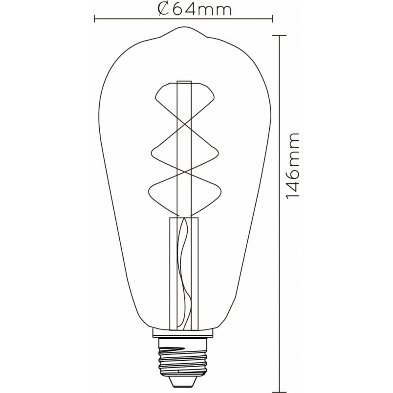 Żarówka Lucide Twilightswitch LED E27 - Bursztynowy Klimat