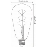 Żarówka Lucide Twilightswitch LED E27 - Bursztynowy Klimat