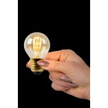 Lucide Globe 4.5 LED: Bursztynowa żarówka E27 | Stwórz wyjątkowy klimat