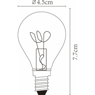 Żarówka LED Globe Lucide | Bursztynowa, Ściemnialna E14