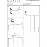 Lampa wisząca LED czarna Lucide - Lorenz IV 120cm | Sklep z lampami