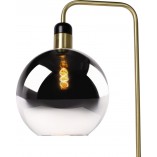 Lampa podłogowa Julius - Lucide | Szkło dymione, marmur