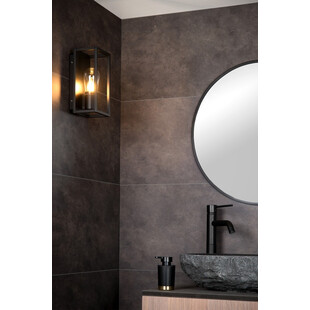Kinkiet Ogrodowy Carlyn Czarny | Lucide - Lampa E14
