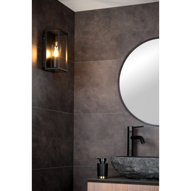 Kinkiet Ogrodowy Carlyn Czarny | Lucide - Lampa E14