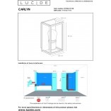 Kinkiet Ogrodowy Carlyn Czarny | Lucide - Lampa E14
