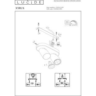 Reflektor sufitowy LED Xyrus II | Lucide - Nowoczesny design