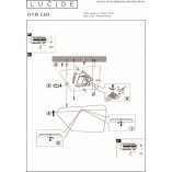 Plafon LED kwadratowy Otis | Lucide - 43cm, Biały