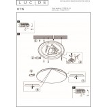 Plafon sufitowy LED Otis 26cm biały | Lucide